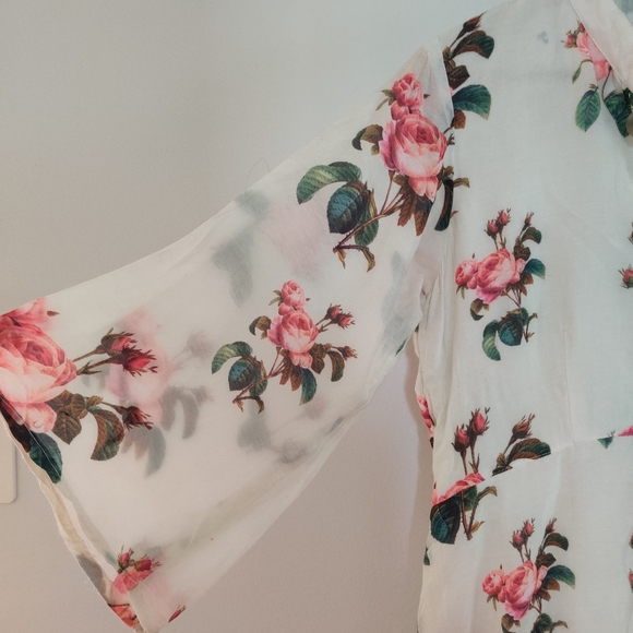 Floral maxi dress with asymmetrical hem Size 12 - Picture 3 of 13